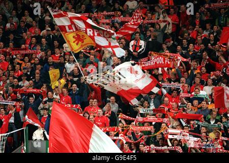 Football - Coupe UEFA - Premier tour Deuxième tour - Liverpool v Rapid Bucarest Banque D'Images