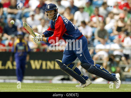 Cricket - One Day International - Angleterre / Sri Lanka - Headingley - Leeds.Le Marcus Trescothick, en Angleterre, est sorti lors du match international d'une journée contre le Sri Lanka à Headingley, Leeds. Banque D'Images