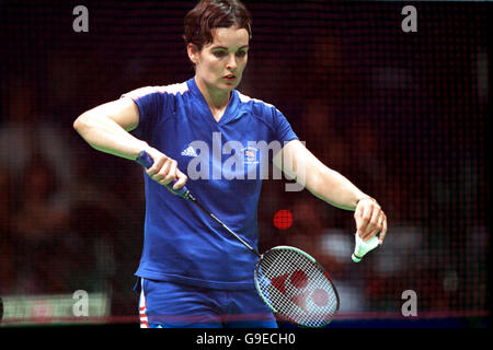 Jeux Olympiques Sydney 2000 - Badminton - Double mixte - Grande-Bretagne v l'Indonésie Banque D'Images