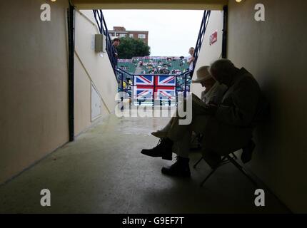 Tennis - Coupe Davis - Devonshire Park - Eastbourne - Jour 2 Banque D'Images