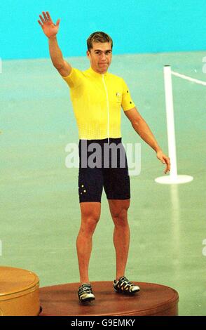 Jeux Olympiques Sydney 2000 - cyclisme - Poursuite individuelle masculine - Final Banque D'Images