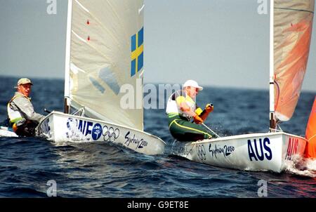 Jeux Olympiques de Sydney en 2000 -La Voile - Men's Finn 7 courses de la flotte Banque D'Images