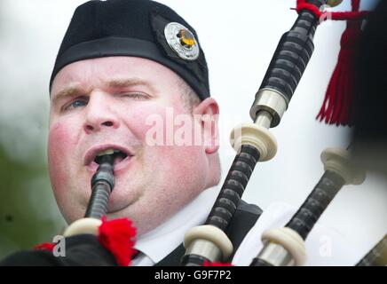 World pipe band Championship - Glasgow Green Banque D'Images