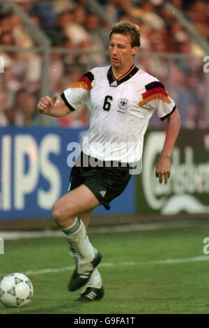 Football - Euro 92 Suède - Groupe 2 - Allemagne / CEI - Idrottsparken, Norrkoping. GUIDO BUCHWALD ALLEMAGNE. Banque D'Images