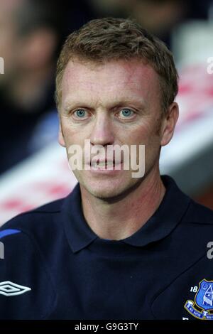 Soccer - FA Barclays Premiership - Blackburn Rovers / Everton - Ewood Park.David Moyes, directeur d'Everton Banque D'Images