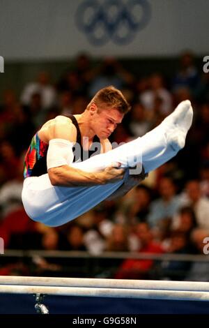 Jeux Olympiques de 2000 à Sydney - Gymnastique - Finale Concours Général Banque D'Images