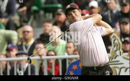 Golf - 36e Ryder Cup - troisième jour - le K Club. Padraig Harrington, équipe de la coupe Ryder Europe Banque D'Images