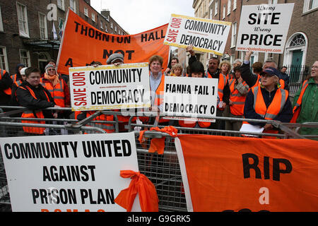 Les prisons de Dublin protester Banque D'Images