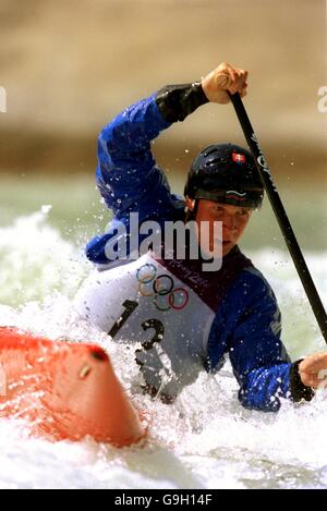 Canoë - Jeux Olympiques de 2000 à Sydney - Men's C1 Finale Slalom Banque D'Images