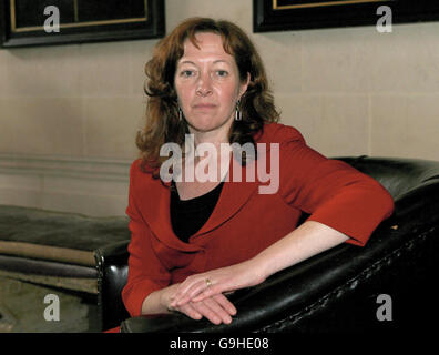 L'eurodéputé Jill Evans assiste à la conférence du parti Plaid Cymru au Brangwyn Hall à Swansea. Banque D'Images