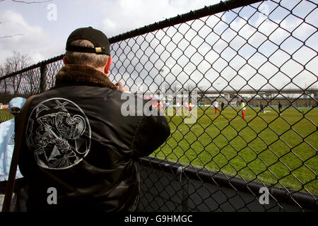 Football - Néerlandais Eredivisie - Ajax. Les fans d'Ajax regardent la formation Banque D'Images