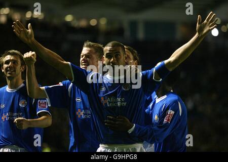 Football - Carling Cup - Troisième round - Leicester City v Aston Villa - Stade Walkers Banque D'Images