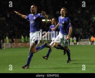 Football - Carling Cup - Troisième round - Leicester City v Aston Villa - Stade Walkers Banque D'Images