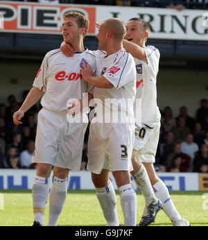 Football - Coca-Cola Championship - Southend / Ipswich - Roots Hall.Billy Clarke, de Tpswich, célèbre les scores lors du match de championnat Coca-Cola contre Southend à Roots Hall, Southend-on-Sea. Banque D'Images