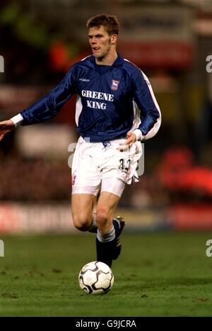 Soccer - FA Carling Premiership - Ipswich Town / Bradford City. Hermann Hreidarsson, ville d'Ipswich Banque D'Images