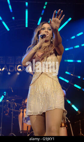 Beyonce se présente au BBC radio 1 Chart Show Live, qui se tient au Brighton Dome, à Brighton. Banque D'Images