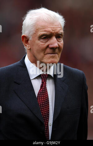 Bill Foulkes, Manchester United et Munich Air survivante d'une catastrophe Banque D'Images