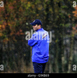 Paul le Guen, directeur des Rangers, lors d'une séance d'entraînement à Murray Park, Glasgow. Banque D'Images