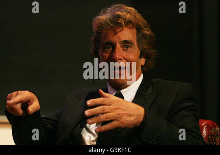 Al Pacino s'adresse à des universitaires du Trinity College de Dublin ce soir. Banque D'Images