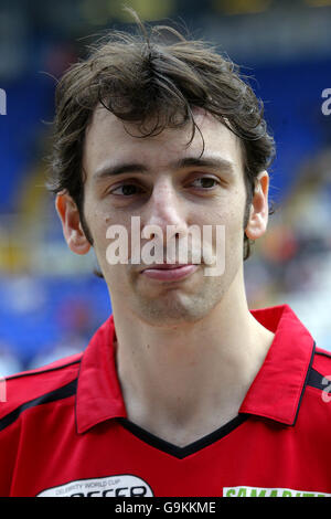 Football - six finales de football - Birmingham City football Club St Andrews Stadium. Acteur Ralf Little Banque D'Images