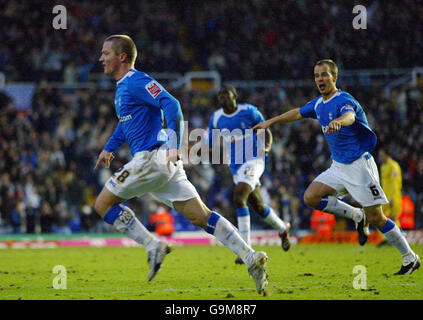 Soccer - Coca-Cola Championship - Birmingham / Preston - St Andrews.Gary McSheffrey, de Birmingham City, célèbre les scores lors du match de championnat Coca-Cola contre Preston à St Andrews, Birmingham. Banque D'Images