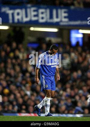 Soccer - FA Barclays Premiership - Chelsea / Arsenal - Stamford Bridge. Ashley Cole, Chelsea. Banque D'Images