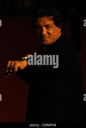 Première britannique de Rocky Balboa - Londres.Sylvester Stallone arrive pour la première britannique de Rocky Balboa au vue Leicester Square dans le centre de Londres. Banque D'Images