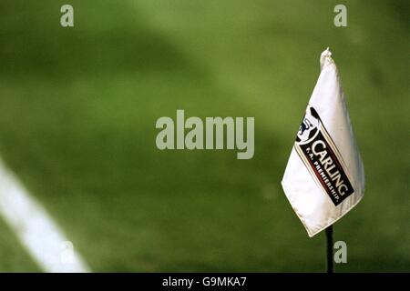 Football - FA Carling Premiership - Ipswich Town / Manchester City. Un drapeau d'angle FA Carling Premiership Banque D'Images