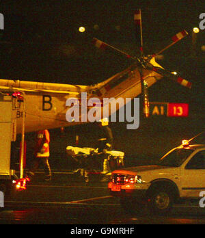 Accident d'hélicoptère Morecambe Bay Banque D'Images