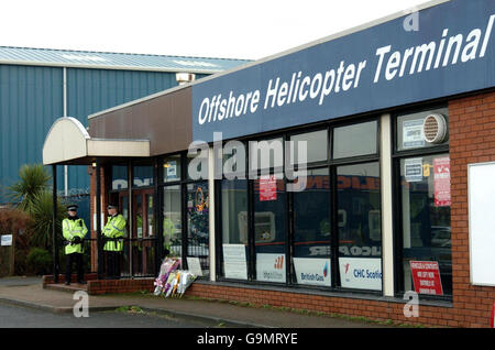 Accident d'hélicoptère Morecambe Bay Banque D'Images