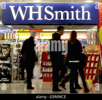 WH Smith se ferme pour le personnel du régime de pension Banque D'Images