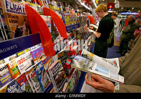 WH Smith se ferme pour le personnel du régime de pension Banque D'Images