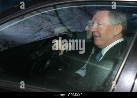 Sir Alex dos joueur blessé Banque D'Images