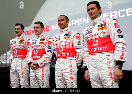 - Formule 1 Vodafone McLaren Mercedes MP4/22 lancer - Valencia Banque D'Images