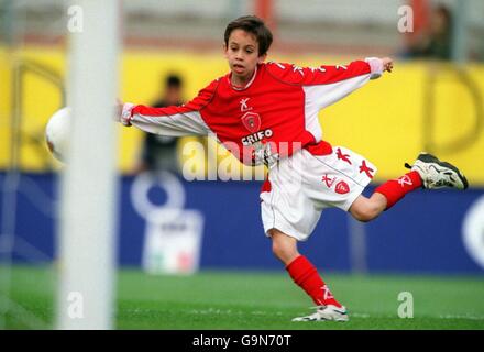 Football - International friendly - Italie / Afrique du Sud.Une future star pour Pérouse Calcio, au stade de l'internationale Italie/Afrique du Sud Banque D'Images