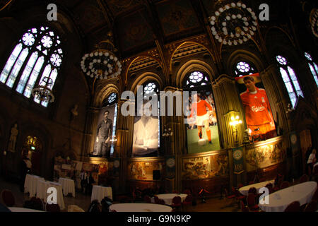 Soccer - PFA - Lancement du centenaire de l'Hôtel de ville de Manchester Banque D'Images