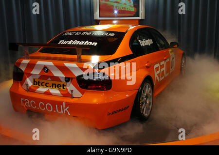 Motor Racing - Autosport Show - NEC Birmingham.Le nouveau Team RAC BMW 320si est lancé au salon international Autosport Banque D'Images