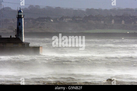 Tempêtes balaient UK Banque D'Images