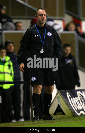 Football - Coca-Cola League Two - Milton Keynes dons / Rochdale - Stade national de hockey.Keith Hill, responsable de la prise en charge de Rochdale pendant le match de la Coca-Cola League Two au stade national de hockey de Milton Keynes. Banque D'Images