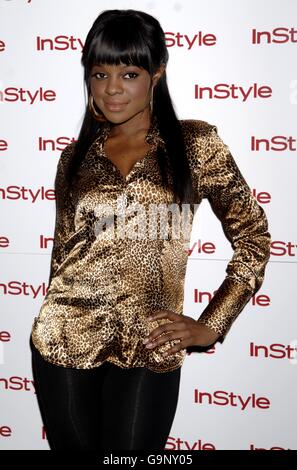 Prix Best Beauty Awards du magazine InStyle - Londres.Keisha de Sugababes arrive pour le magazine InStyle Best Beauty Awards à Sketch, dans le centre de Londres. Banque D'Images