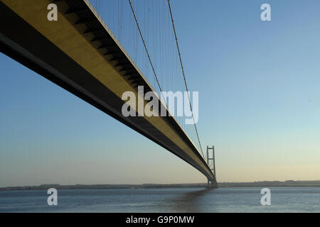 Le bilan de l'Humber Bridge Banque D'Images