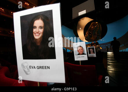 Préparations BAFTA au Royal Opera House - Londres Banque D'Images