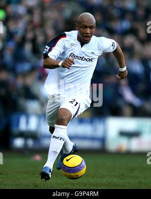 Football - FA Barclays Premiership - Bolton Wanderers / Fulham - The Reebok Stadium. El-Hadji Diouf, Bolton Wanderers Banque D'Images