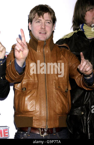 Prix NME 2007 - Londres.Ricky Wilson, du Kaiser Chiefs, arrive pour les NME Awards 2007 au Hammersmith Palais à l'ouest de Londres. Banque D'Images