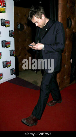 Prix NME 2007 - Londres.Damon Albarn arrive pour les NME Awards 2007 au Hammersmith Palais, à l'ouest de Londres. Banque D'Images