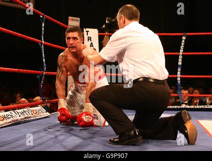 Boxe - Scott Gammer v Danny Williams - Neath Cwrt Herbert Sport Center Banque D'Images