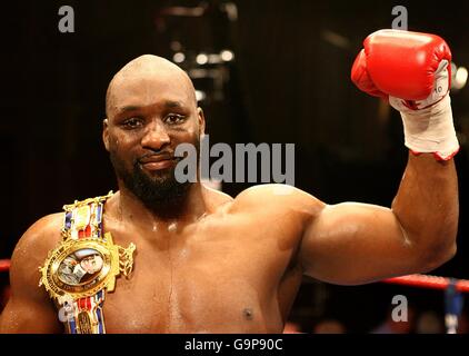 Boxe - Scott Gammer v Danny Williams - Neath Cwrt Herbert Sport Center Banque D'Images