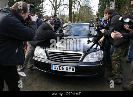 Liz Hurley wedding Banque D'Images