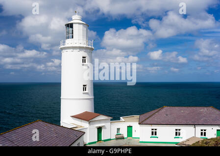 1847 Le phare de Trevose Head près de Padstow Cornwall England UK Europe Banque D'Images