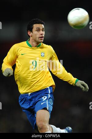 Football - International friendly - Brésil / Portugal - Emirates Stadium. Fred, Brésil Banque D'Images